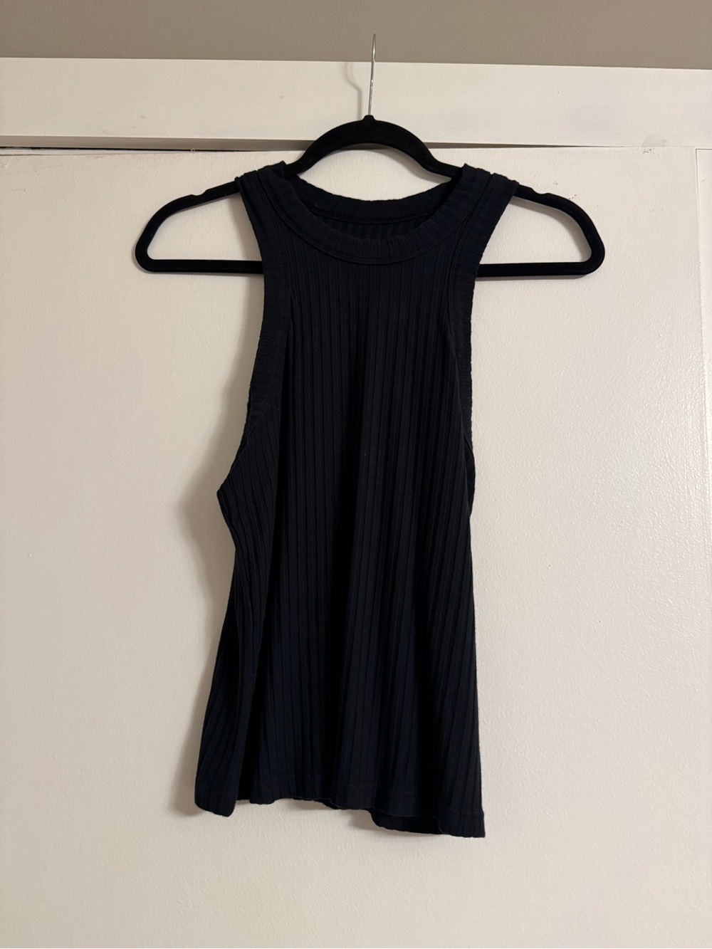 Boden Black Ribbed Racerback Tank - Picture 3 of 3